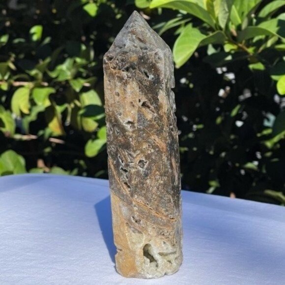 Large Druzy Sphalerite Tower - Picture 1 of 9